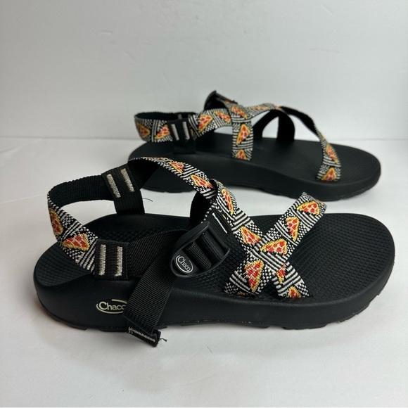 Chaco Sandals Men\'s Size 13 Pizza Single Strap Adjustable Outdoor Hiking Black main image 4